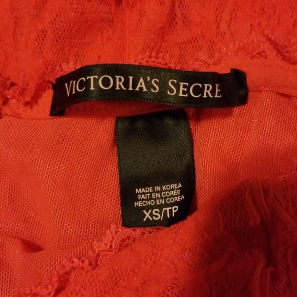 Victoria's Secret Mini Lacy Coral Dress - Picture 5 of 8